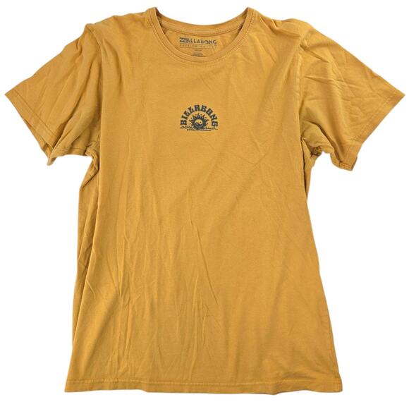 Billabong | Yellow Ying Yang Graphic T-Shirt | Size Medium - Picture 1 of 5